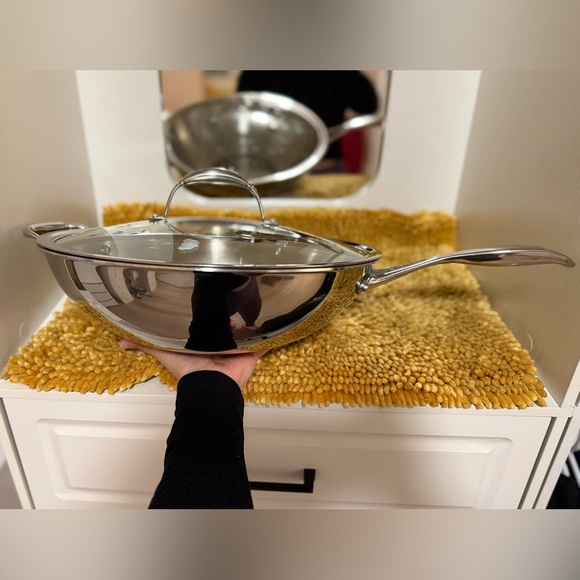 Princess House Other - Princess House Heritage 14" Stainless
Steel Wok Stir-Fry Pan with Lid